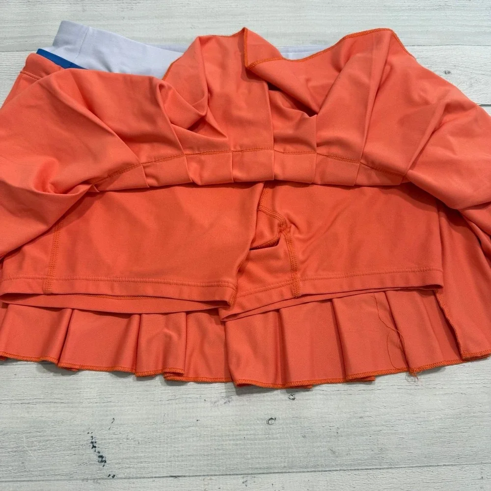 NIKE Fit Dry Pleated Tennis Skort Salmon Coral Pink‎ Golf Athletic women's small